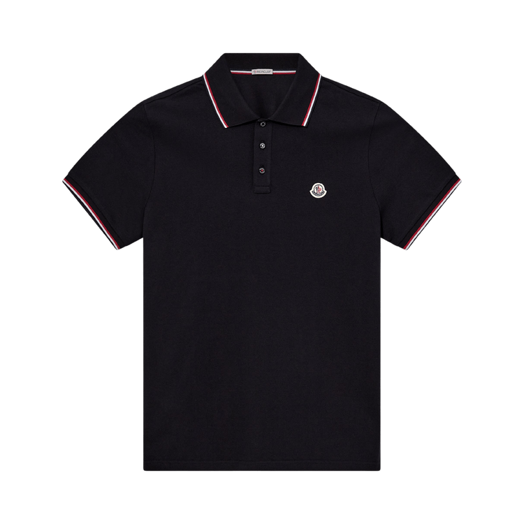 Moncler Short-Sleeve Polo "Blue"