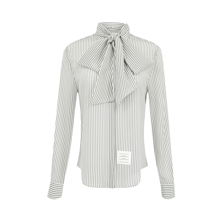 Thom Browne Long-Sleeve Detachable Collar Shirt "Medium Grey"