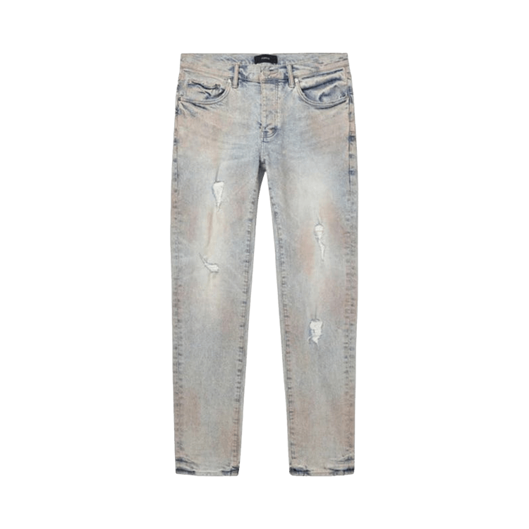 PURPLE BRAND Skinny Pink Mud Distressed "Light Indigo"