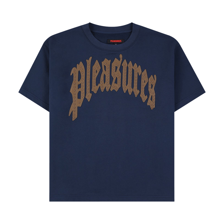 Pleasures Twitch Studded Short-Sleeve Crew "Blue"