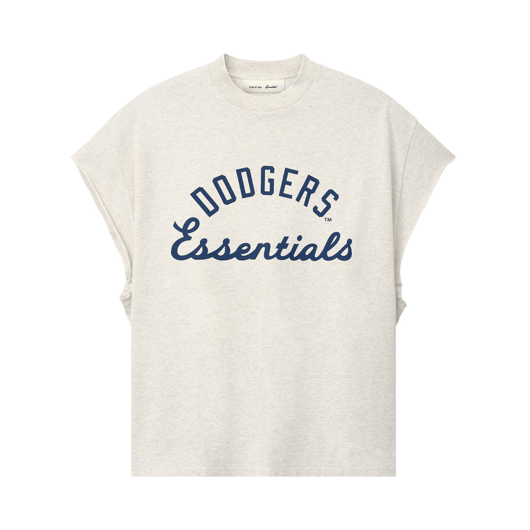 Fear of God Essentials Dodgers 90s Cut Off "Oatmeal Heather"