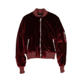 Amiri Velvet Satin Bomber "Burgundy"