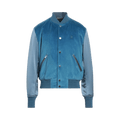 Amiri Velvet Satin Bomber "Blue"
