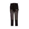 Amiri Denim Leather Workman Pant "Black"