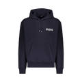 Balmain Double Logo Cotton Hoodie "Navy"