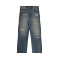 PURPLE BRAND Repair Destroy "Mid Indigo"