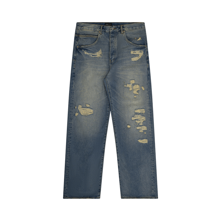 PURPLE BRAND Repair Destroy "Mid Indigo"