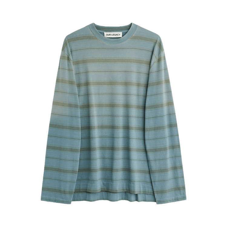 Our Legacy Box Long-Sleeve Tee "Spray Fade/Ghost Stripe"