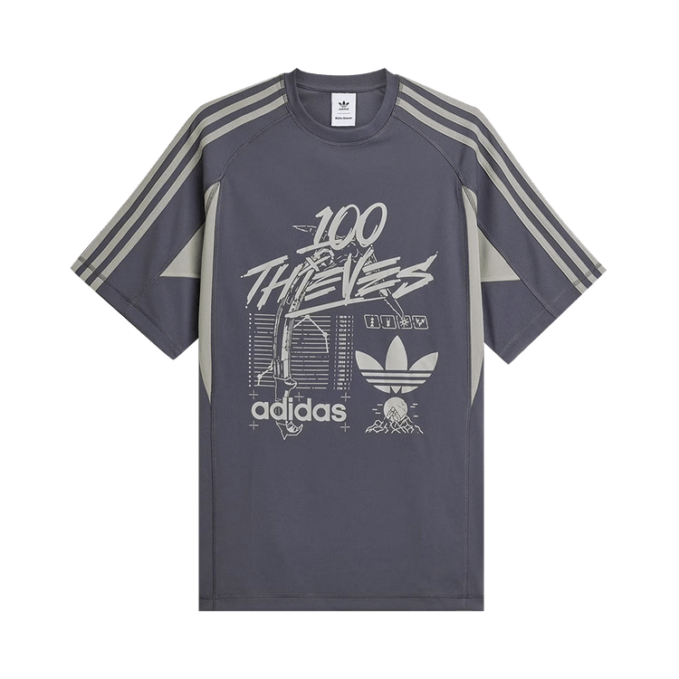 Adidas x 100T Tee "Carbon"