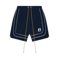 Rhude Mesh Piping Baggy Track Shorts "Navy"