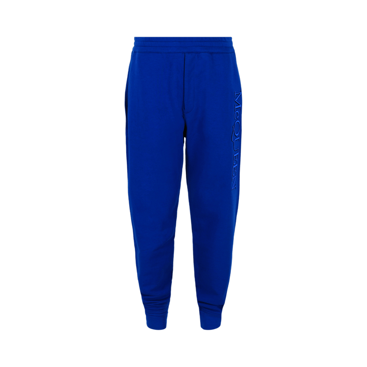 Alexander McQueen Logo Embroidered Joggers "Galactic Blue"