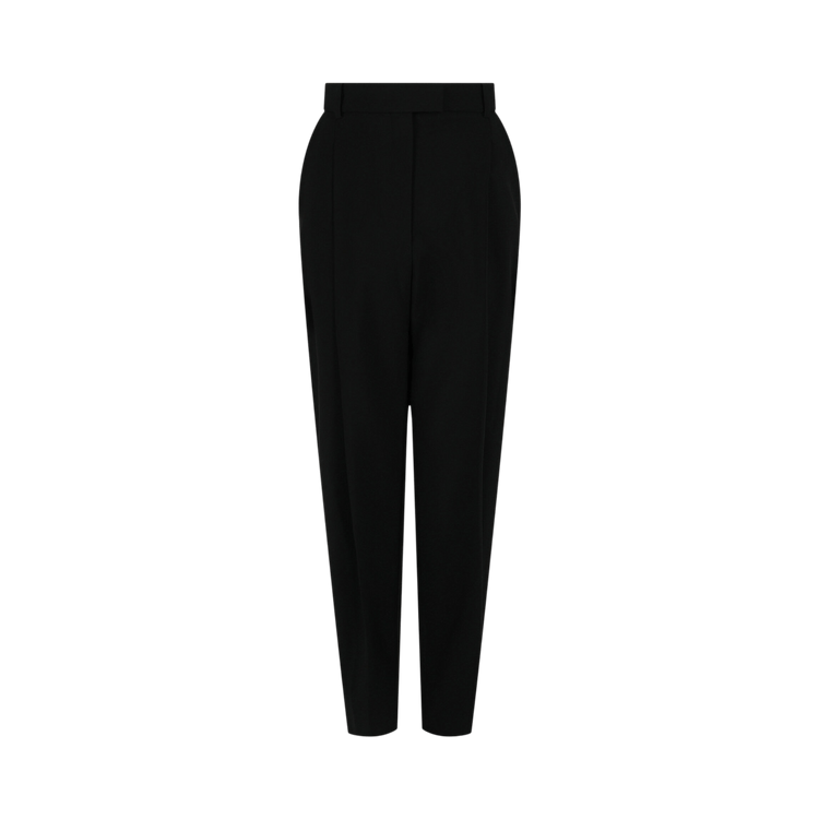 Alexander McQueen Pleated Wool Trousers "Black"