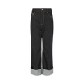 Alexander McQueen Contrast Stitching Denim Pants "Dark"