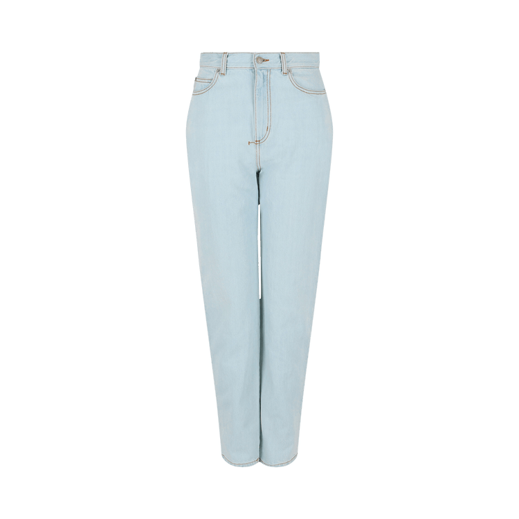 Alexander McQueen High-Rise Wide-Leg Jeans "Blue"