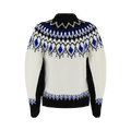 Alexander McQueen Fair Isle Knit Sweater "Ivory/Blue"