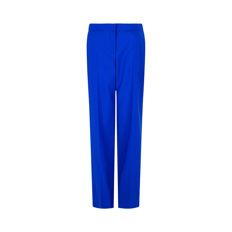 Alexander McQueen Wide-Leg Wool Trousers "Blue"