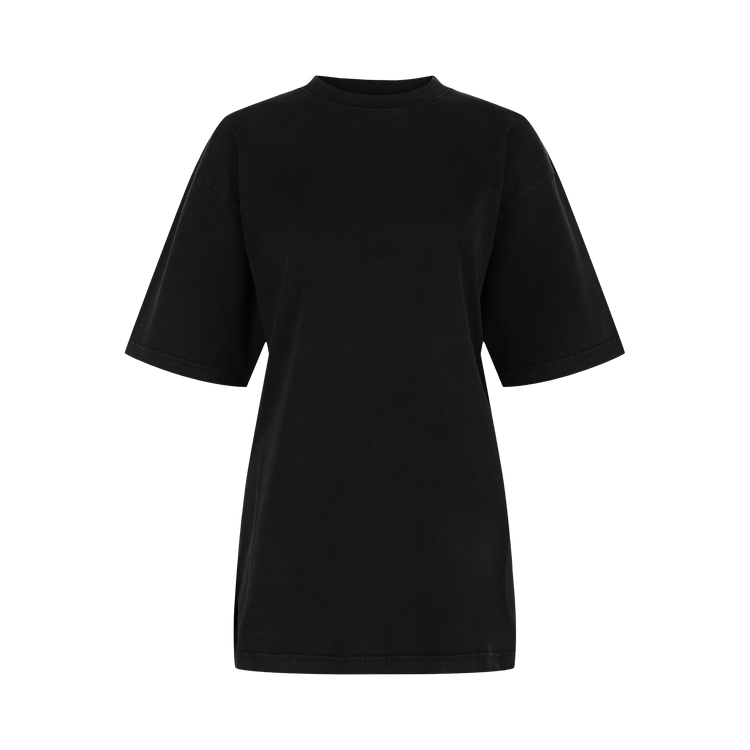 Balenciaga Medium Fit Crystal Embellished Logo T-Shirt "Black/Silver"