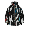 Alexander McQueen Watercolor Graffiti Hooded Windbreaker "Mix Colors"