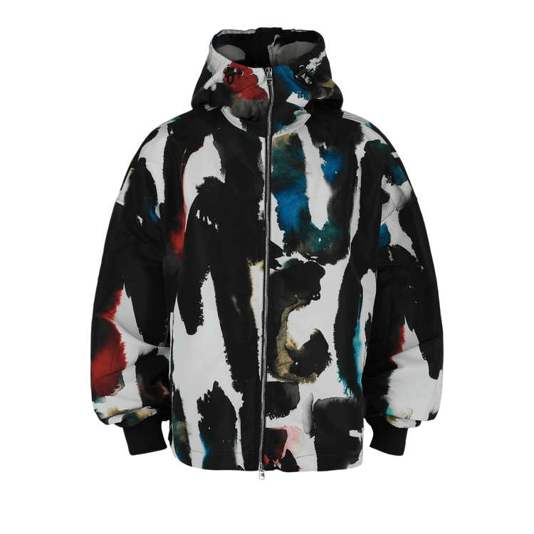 Alexander McQueen Watercolor Graffiti Hooded Windbreaker "Mix Colors"