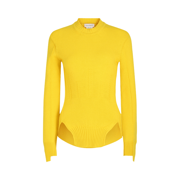 Alexander McQueen Corset Stitched Sweater "Yellow"