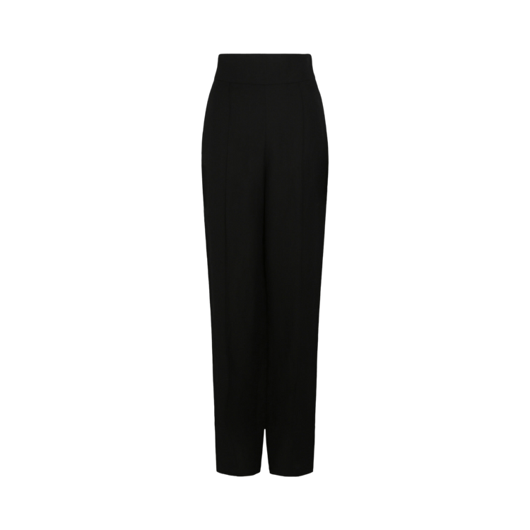 Ferragamo High-Waisted Wide-Leg Pants "Black"