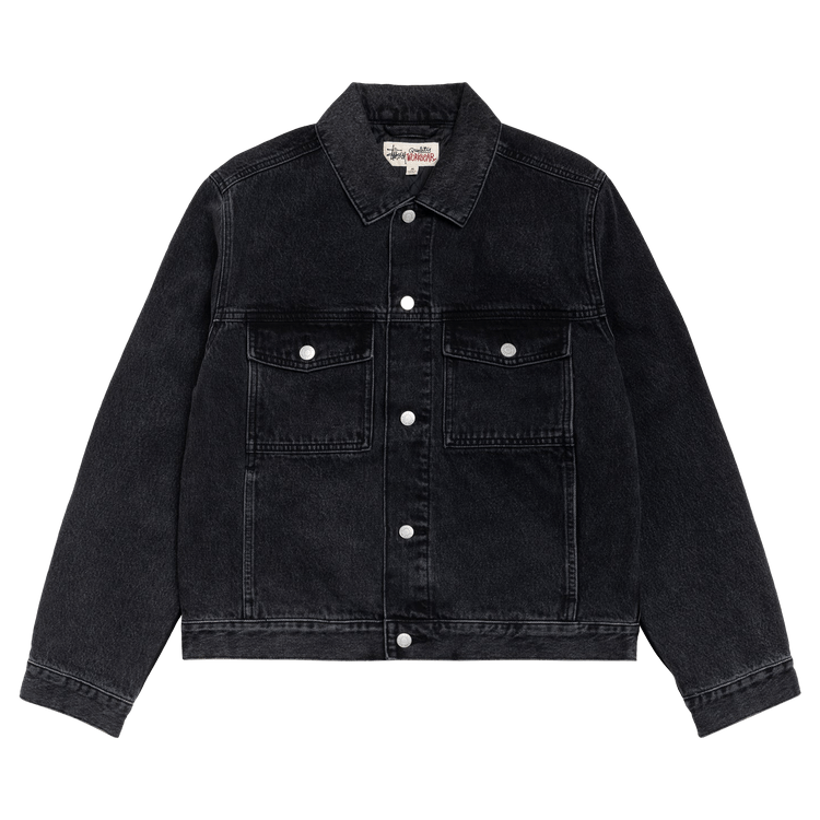 Stussy Lined Denim Trucker Jacket "Vintage Black"