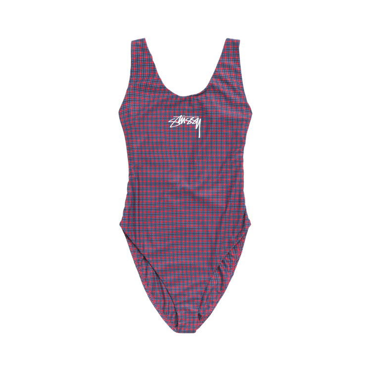 Stussy Surf Stock One Piece Swimsuit "Plaid"