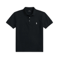 Polo Ralph Lauren Short-Sleeve Stretch Mesh Polo With Button Placket "Black"