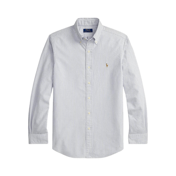 Polo Ralph Lauren Long-Sleeve Classic Oxford Sport Shirt "Navy/White"