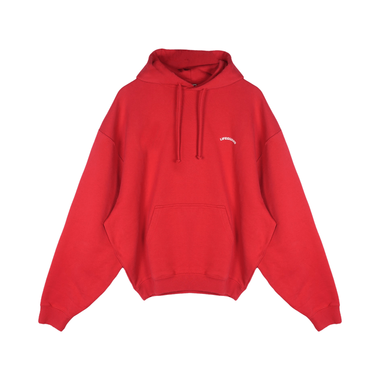 Vetements Lifeguard Oversized Hoodie "Red"