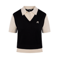 Malbon Veronica Polo Shirt "Onyx/Cream"