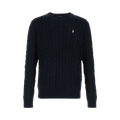 Polo Ralph Lauren Long-Sleeve Cable Knit Crewneck Sweater "Hunter Navy"