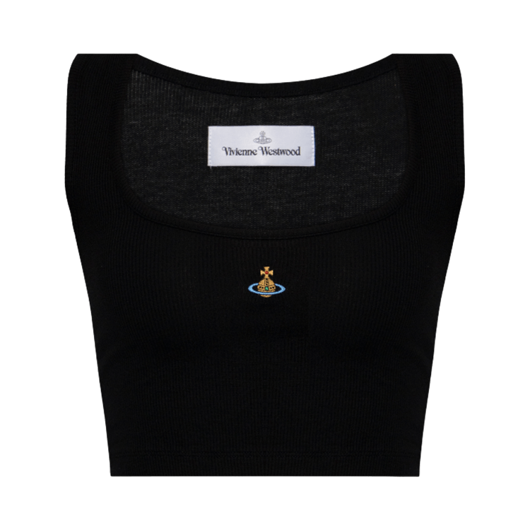Vivienne Westwood Cropped Rib Vest "Black"