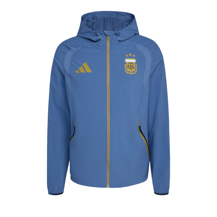 Adidas Argentina Tiro Travel Full Zip Windbreaker "Crew Blue"