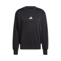 Adidas Essentials Feelcozy Fleece Sweatshirt "Black / White"