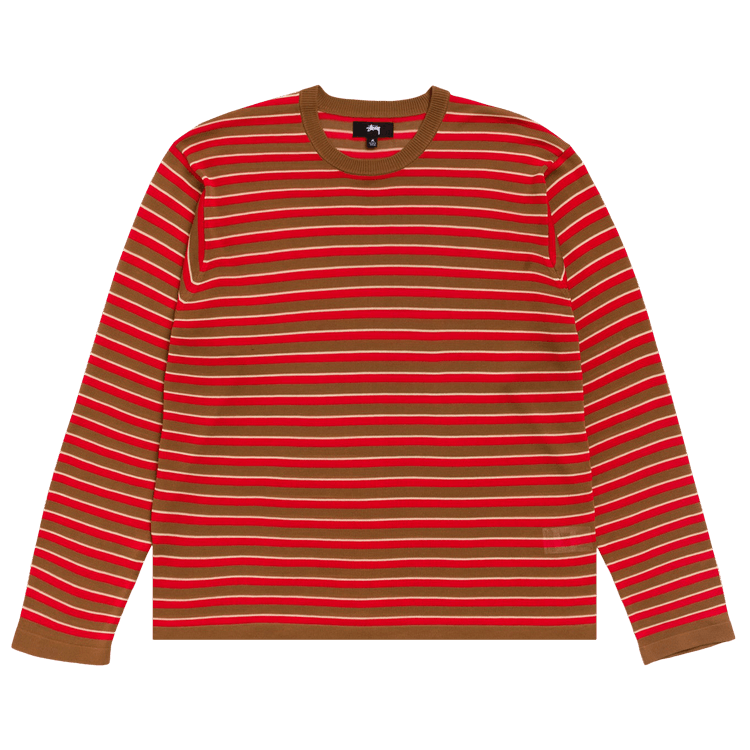 Stussy Lightweight Stripe Sweater "Red"