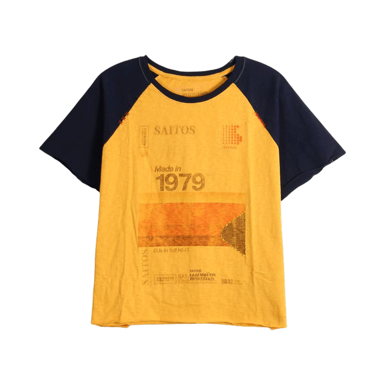 SAITOS Contrast Raglan Tee "Yellow"