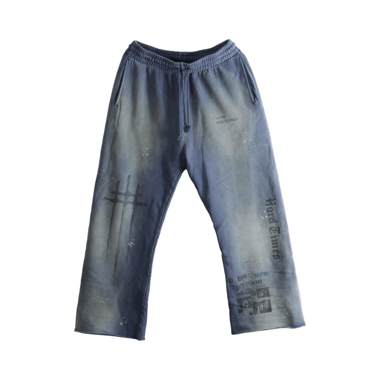 SAITOS Cropped Sweatpants "Blue"