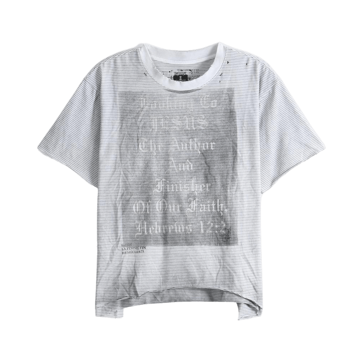 SAITOS Repaired Collar Tee "White"
