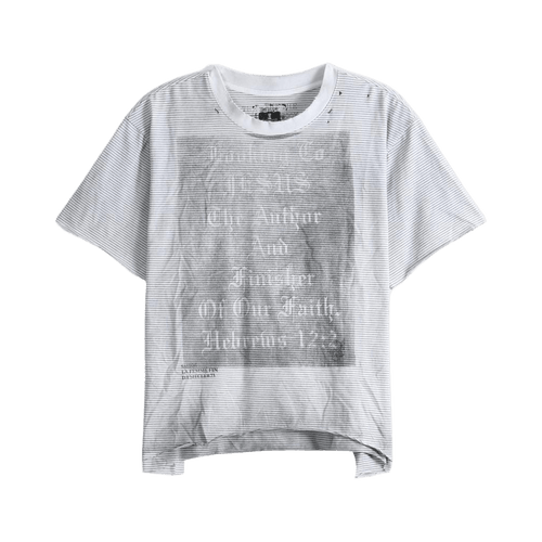 SAITOS Repaired Collar Tee "White"