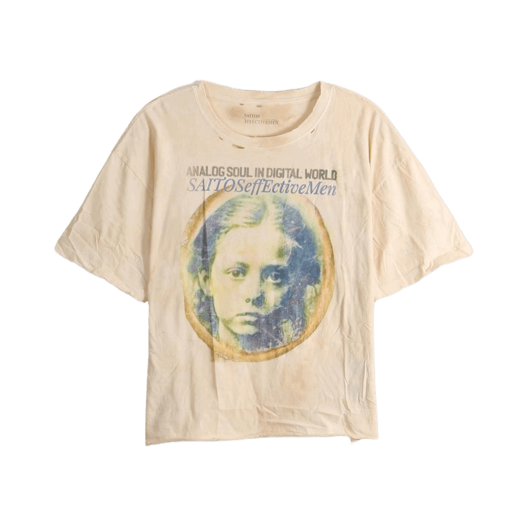 SAITOS Analog Soul Short-Sleeve Tee "Cream"
