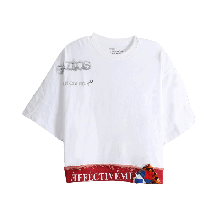 SAITOS Hybrid Vintage Patched Tee "White"