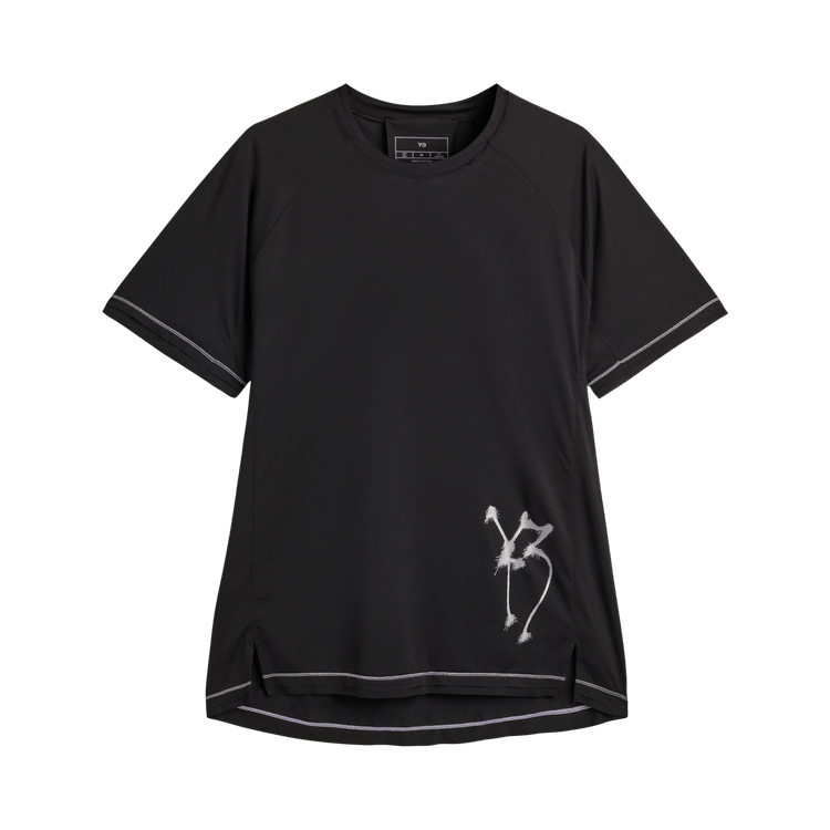 Yohji Yamamoto Pour Homme x Adidas GFX Run Short-Sleeve Tee "Black"