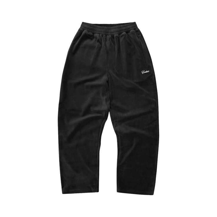 Corteiz Pista Velour Track Pant "Black"