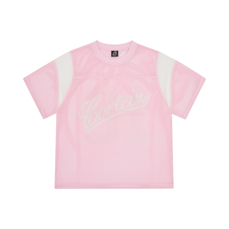 Corteiz Open Mesh Panel Jersey "Pink"