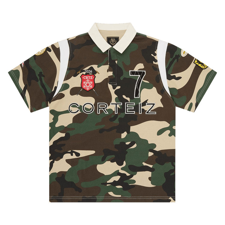 Corteiz Alpine Polo Shirt "Bach Camo"