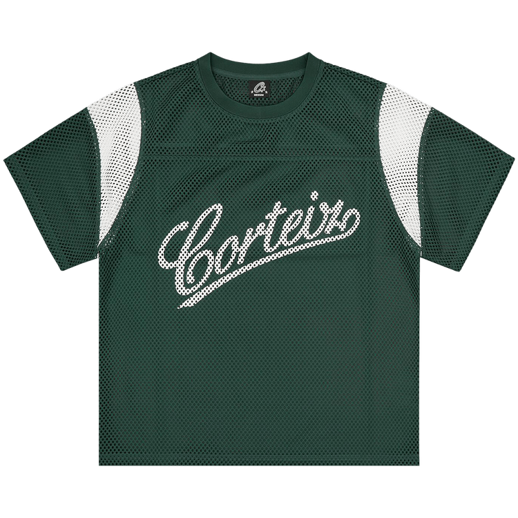 Corteiz Open Mesh Panel Jersey "Forest Green"