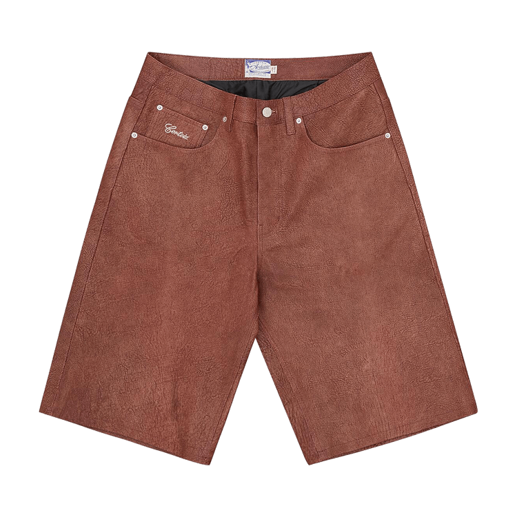 Corteiz Ardwear Leather Short "Rust"