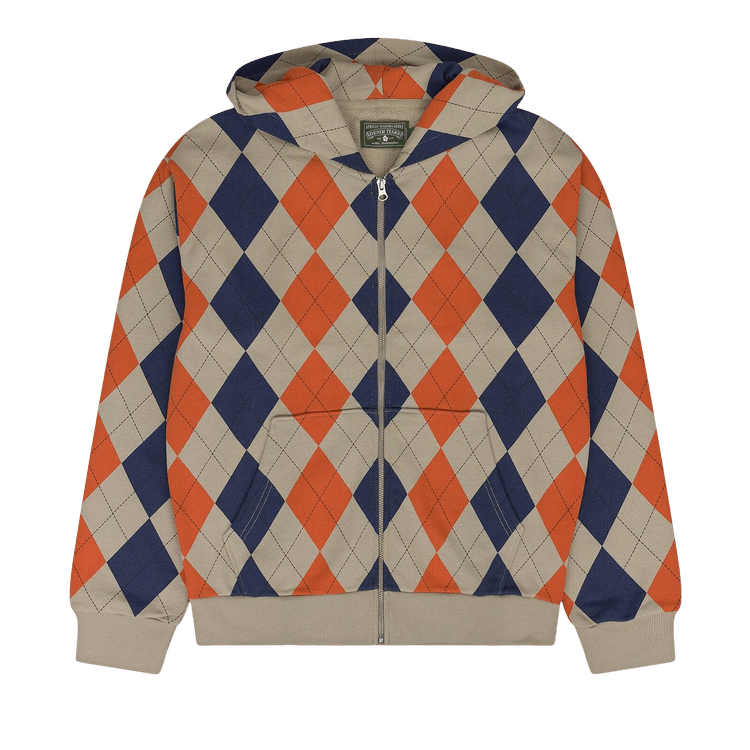 Denim Tears Intarsia Zip Hoodie "Beige"