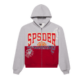 Sp5der Campers Field Zip Hoodie "Heather Grey"